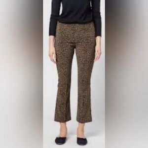 Ann Mashburn Faye Cropped Pant in Leopard Print Size M